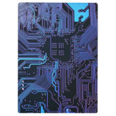 Geek Out Nerd PCB Blue Electronic Circuit Board Klemmbrett (Rückseite)