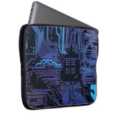 Geek Out Nerd PCB Blue Electronic Circuit Board Laptopschutzhülle (Vorne Rechts)