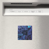 Geek Out Nerd PCB Blue Electronic Circuit Board Magnet (In Situ (Geschirrspüler))