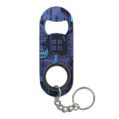 Geek Out Nerd PCB Blue Electronic Circuit Board Mini Flaschenöffner (Rückseite)