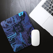 Geek Out Nerd PCB Blue Electronic Circuit Board Mousepad