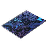 Geek Out Nerd PCB Blue Electronic Circuit Board Notizblock (Linke Seite)