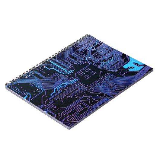 Geek Out Nerd PCB Blue Electronic Circuit Board Notizblock (Linke Seite)