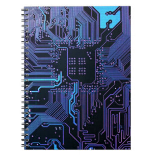 Geek Out Nerd PCB Blue Electronic Circuit Board Notizblock