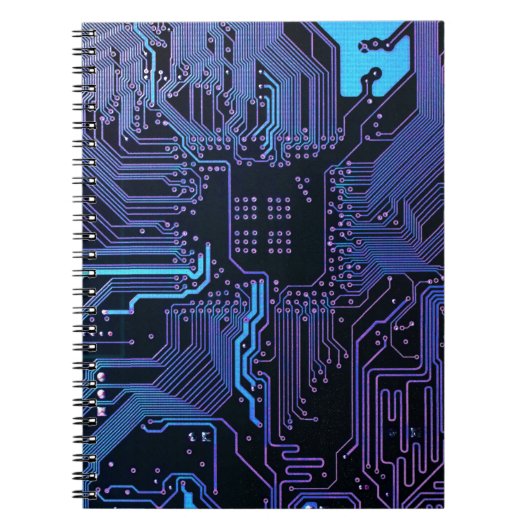Geek Out Nerd PCB Blue Electronic Circuit Board Notizblock (Vorderseite)