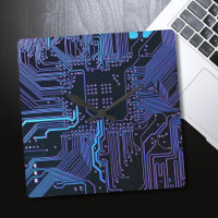 Geek Out Nerd PCB Blue Electronic Circuit Board