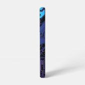 Geek Out Nerd PCB Blue Electronic Circuit Board Samsung Galaxy Hülle (Linke Seite)