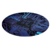Geek Out Nerd PCB Blue Electronic Circuit Board Schneidebrett (Ecke)