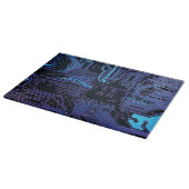 Geek Out Nerd PCB Blue Electronic Circuit Board Schneidebrett (Ecke)