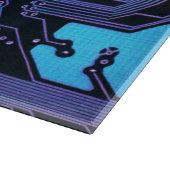 Geek Out Nerd PCB Blue Electronic Circuit Board Schneidebrett (Ecke)