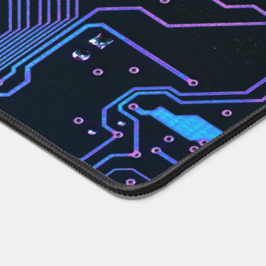 Geek Out Nerd PCB Blue Electronic Circuit Board  Schreibtischunterlage (Ecke)