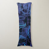 Geek Out Nerd PCB Blue Electronic Circuit Board Seitenschläferkissen (Vorderseite Vertikal)
