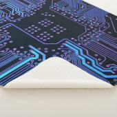Geek Out Nerd PCB Blue Electronic Circuit Board Sherpadecke (3/4)