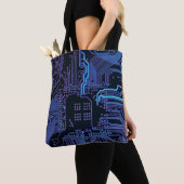 Geek Out Nerd PCB Blue Electronic Circuit Board Tasche (Von Nahem)