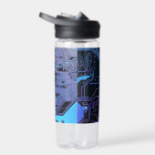 Geek Out Nerd PCB Blue Electronic Circuit Board Trinkflasche (Rechts)