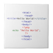 Geek php Greeting Fliese (Vorderseite)