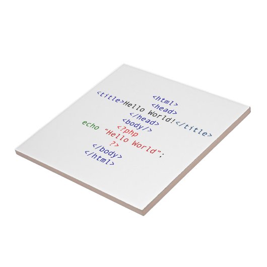 Geek php Greeting Fliese (Seite)