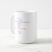 Geek php Greeting Kaffeetasse (Vorderseite Links)
