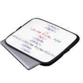 Geek php Greeting Laptopschutzhülle (Vorne Knopf)