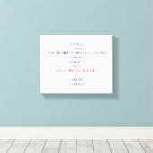 Geek php Greeting Leinwanddruck (Insitu (Holzboden))