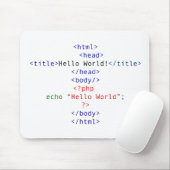 Geek php Greeting Mousepad (Mit Mouse)