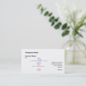 Geek php Greeting Visitenkarte (Stehend Vorderseite)