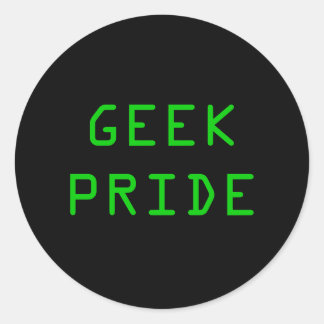 GEEK PRIDE RUNDER AUFKLEBER