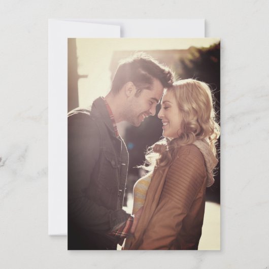 Geek Programmed for Liebe Simple Binary Code Foto Save The Date (Rückseite)