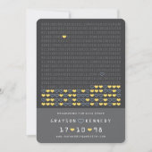 Geek programmiert für Liebe Binärkode Save the Dat Date (Vorderseite)