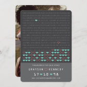 Geek programmiert für Liebe Binärkode Save the Dat Save The Date (Vorne/Hinten)