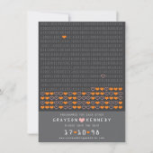 Geek programmiert für Liebe Binärkode Save the Dat Save The Date (Vorderseite)