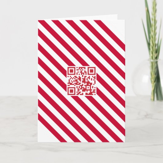 Geek QR Code Frohe Weihnachtskarte Feiertagskarte (Vorderseite)
