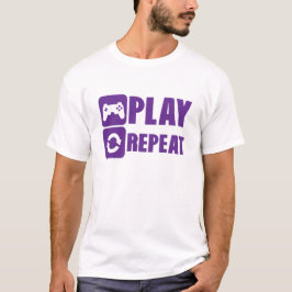 GEEK REPEAT PLAY GAME MANSCHETTENSPIELE T-Shirt