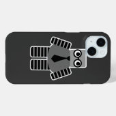 Geek Robot iPhone Case (Rückseite (Horizontal))