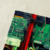 Geek robotic gedruckte Schalttafel elektronisch Co Strandtuch (Beispiel)