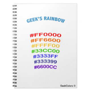 Geek' s Rainbow Notizblock