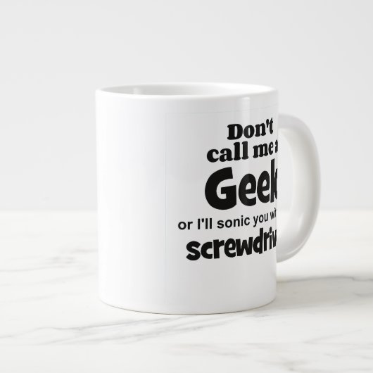 Geek Schraubendreher bf Jumbo-Tasse (Vorderseite Rechts)