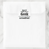 Geek Schraubendreher bf Runder Aufkleber (Tasche)