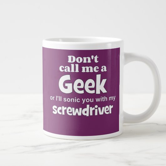 Geek Schraubendreher wf Jumbo-Tasse (Rechts)