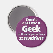 Geek Schraubendreher wf Magnet (Vorderseite/Rückseite)