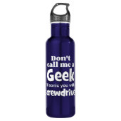Geek Schraubendreher wf Trinkflasche (Vorderseite)
