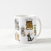 Geek Science Cats. Entdeckungen. Physik, Chemie Kaffeetasse (VorderseiteRechts)