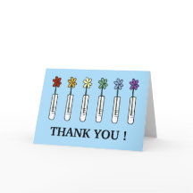 Geek Science Rainbow Blume Vielen Dank