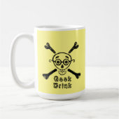Geek Skull mit Brillen personalisiert Kaffeetasse (Links)