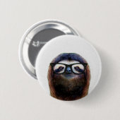 Geek Sloth Button (Vorne & Hinten)
