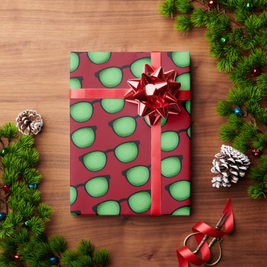 Geek Specs: Brillen mit binärem Code Muster Funny Geschenkpapier (Feiertagsgeschenk)