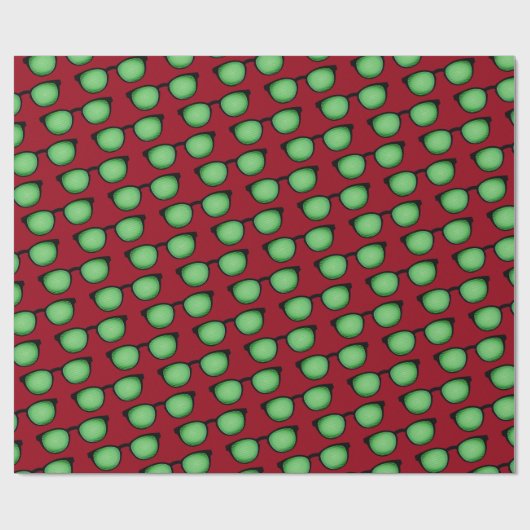 Geek Specs: Brillen mit binärem Code Muster Funny Geschenkpapier (Flach)