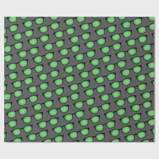 Geek Specs: Brillen mit binärem Code Muster Funny Geschenkpapier (Flach)