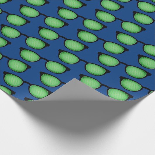 Geek Specs: Brillen mit binärem Code Muster Funny Geschenkpapier (Ecke)