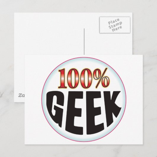Geek Tag Postkarte (Vorne/Hinten)